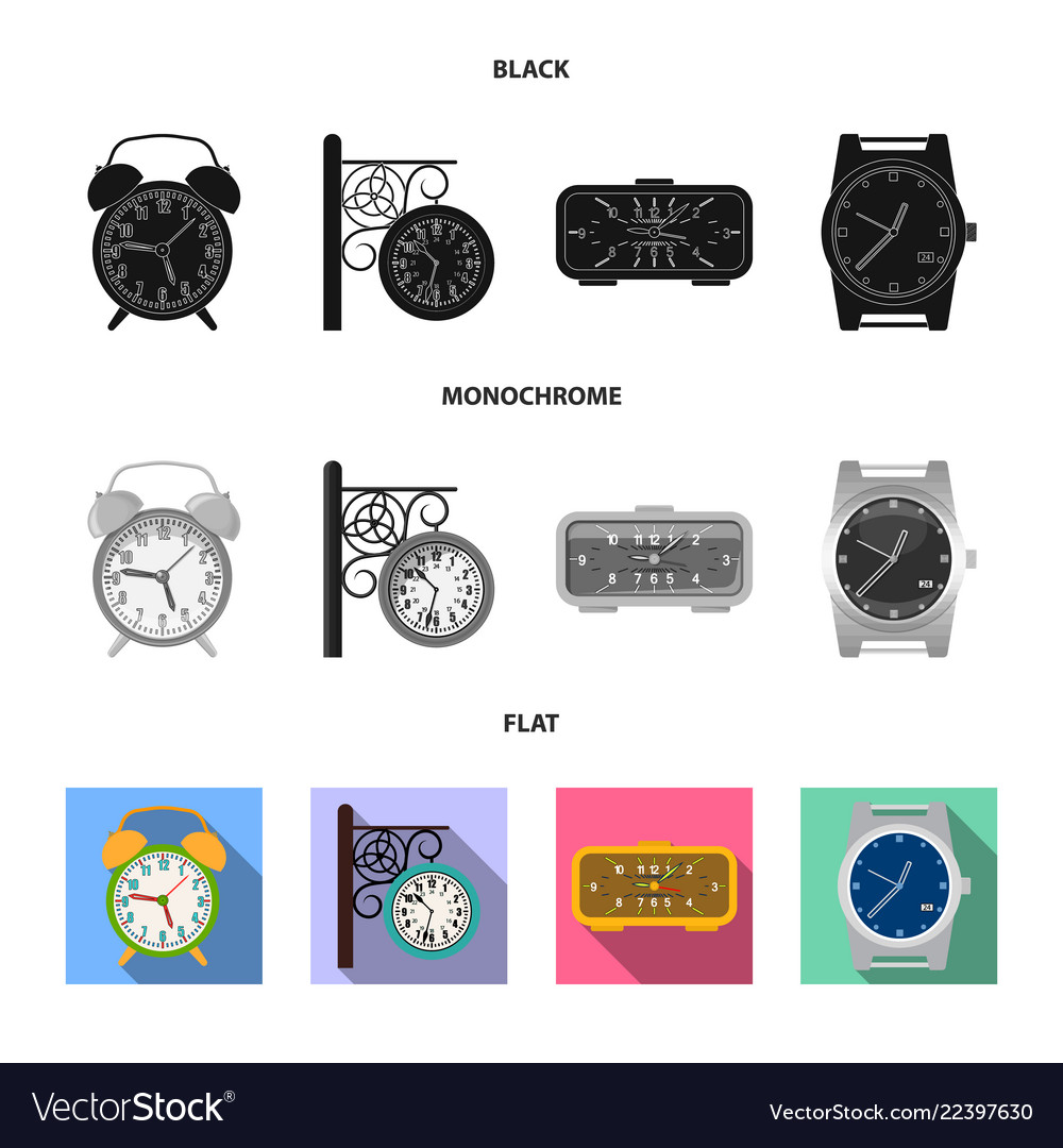 Design of clock and time logo collection