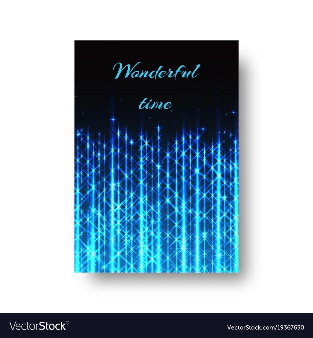 Rectangular blank with neon light