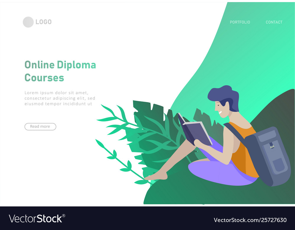 Set web page design templates with relaxed Vector Image Set web page design templates with relaxed