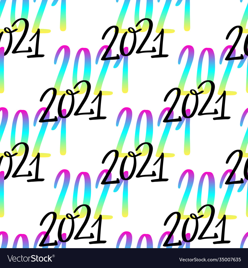 2021 Gradient New Year Pattern