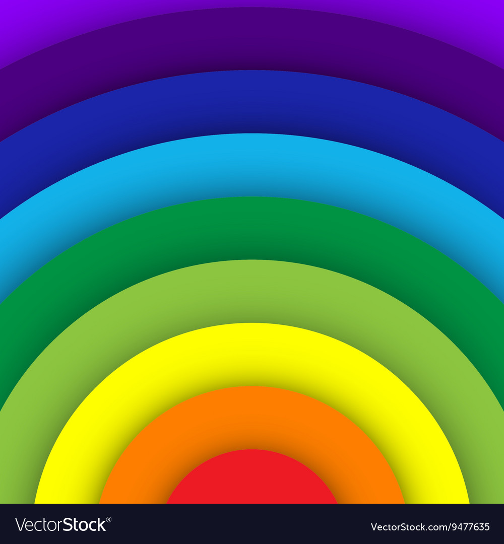 Abstract rainbow curve background Royalty Free Vector Image