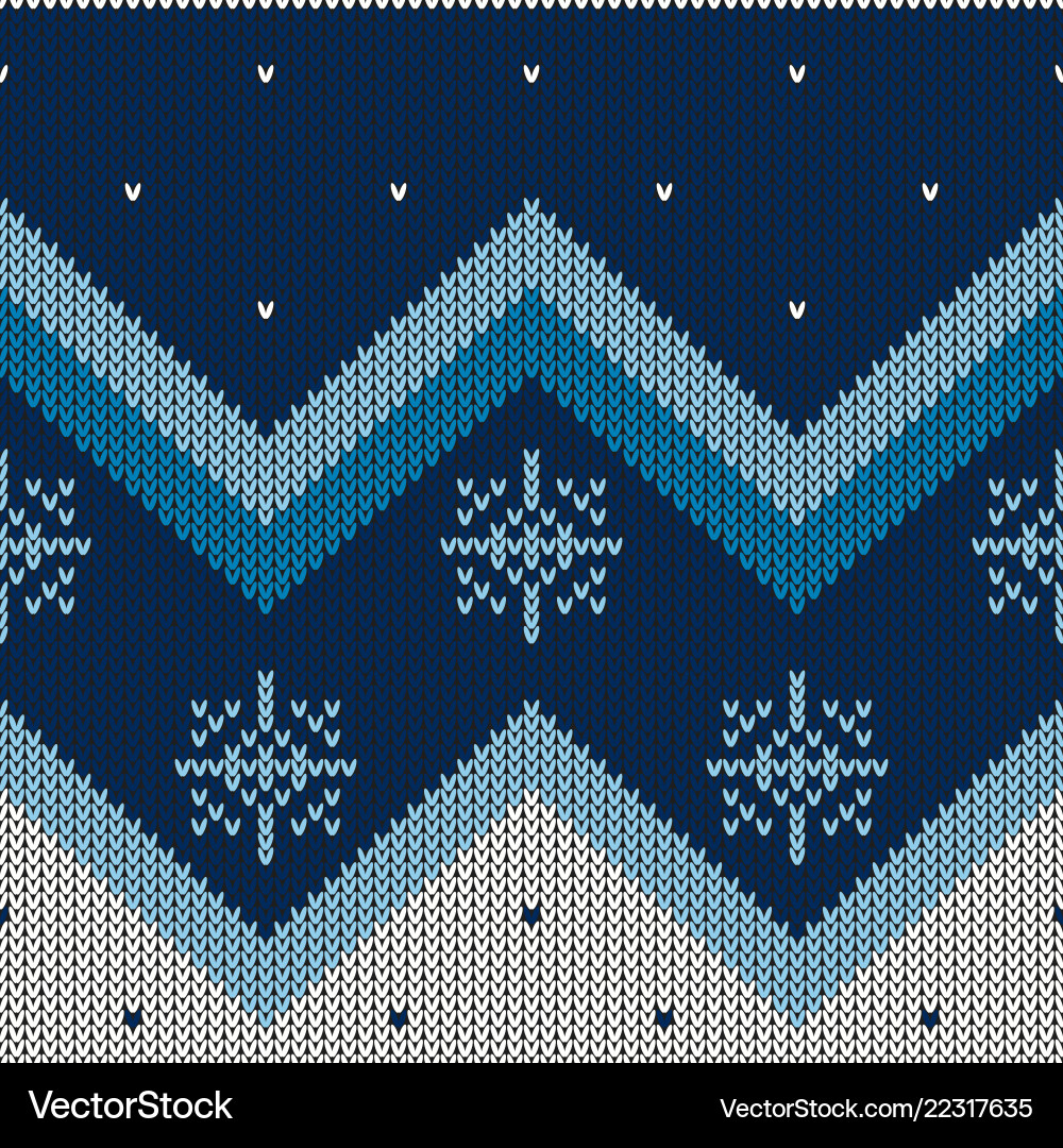 Christmas abstract knitted pattern christmas Vector Image