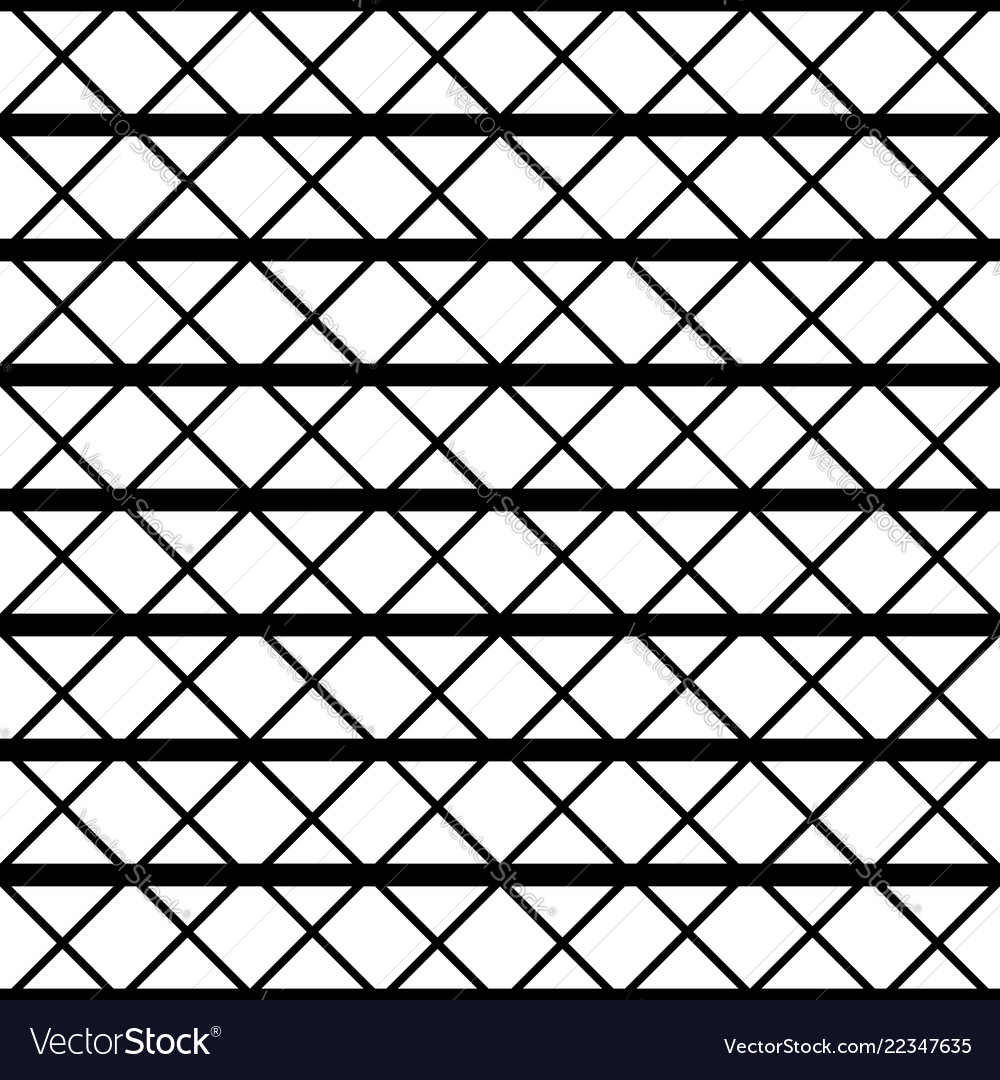 Design seamless monochrome grating pattern vector image Design seamless monochrome grating pattern