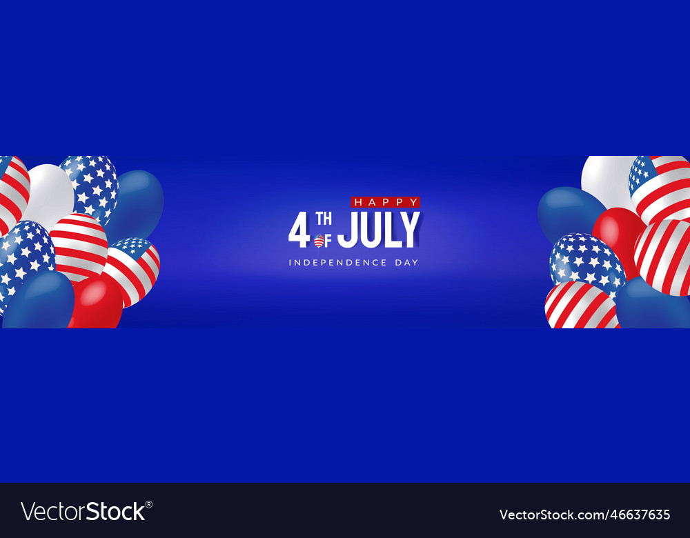 4 Juli Banner - USA Tag der Unabhängigkeit