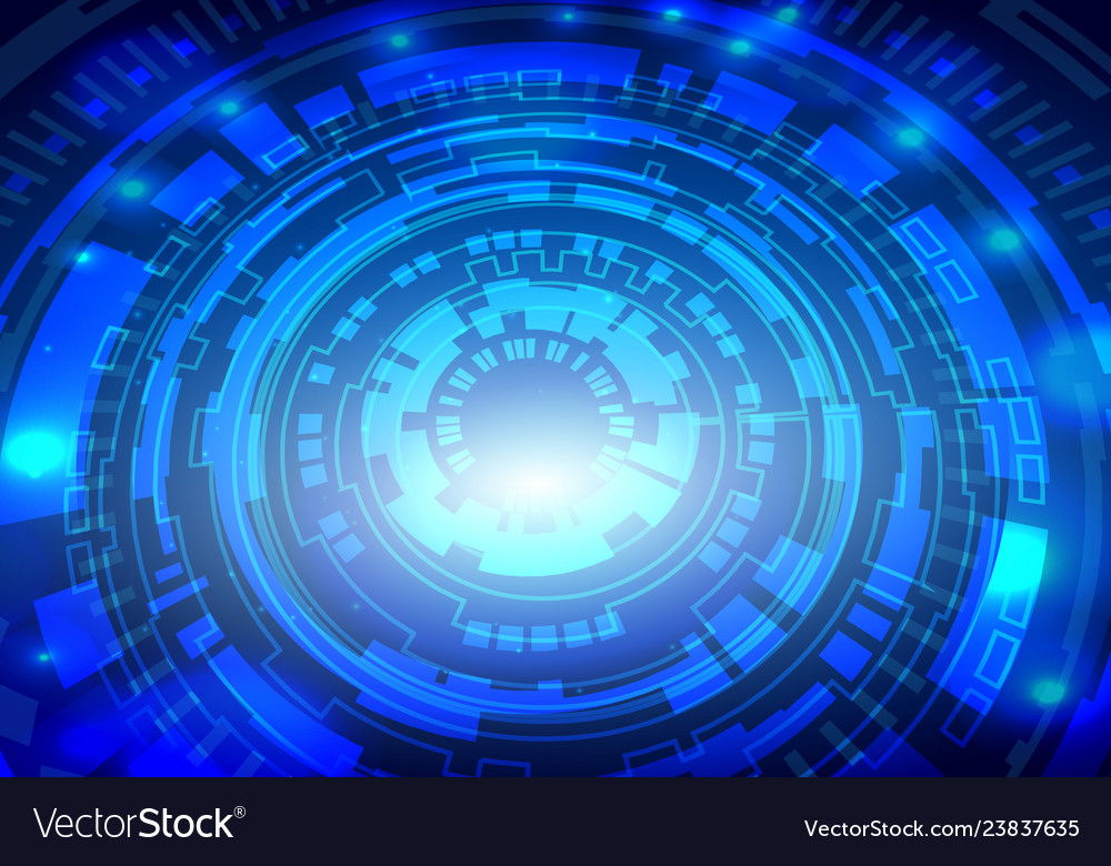 Futuristic interface hud techno circle abstract