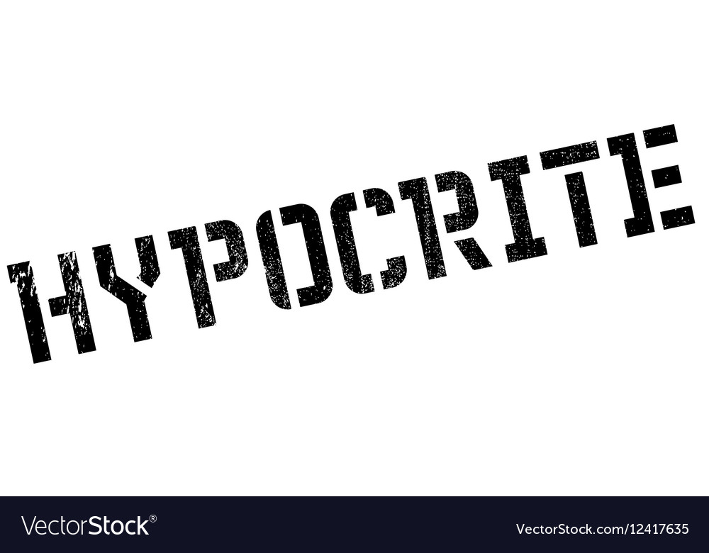 Hypocrite rubber stamp Royalty Free Vector Image