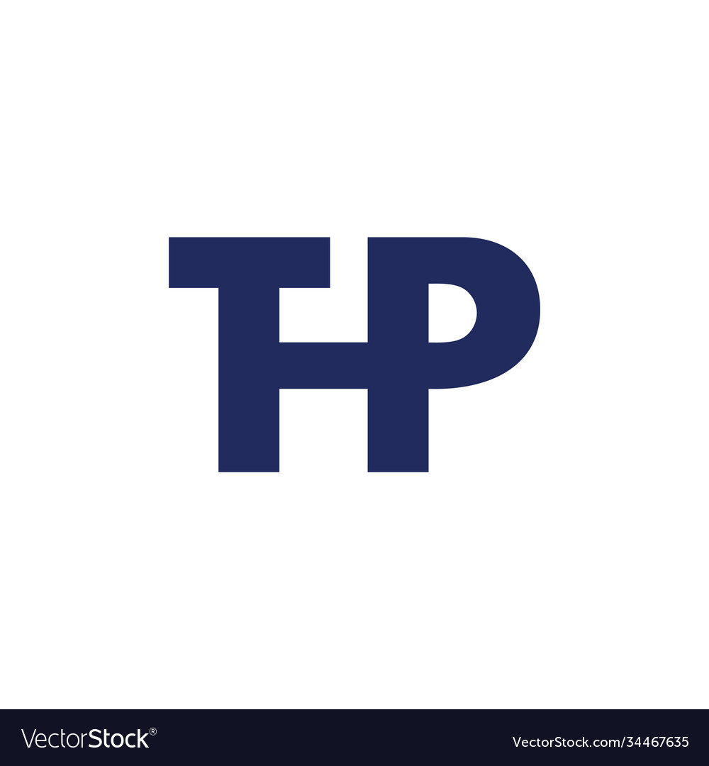 Letter thp simple geometric line logo