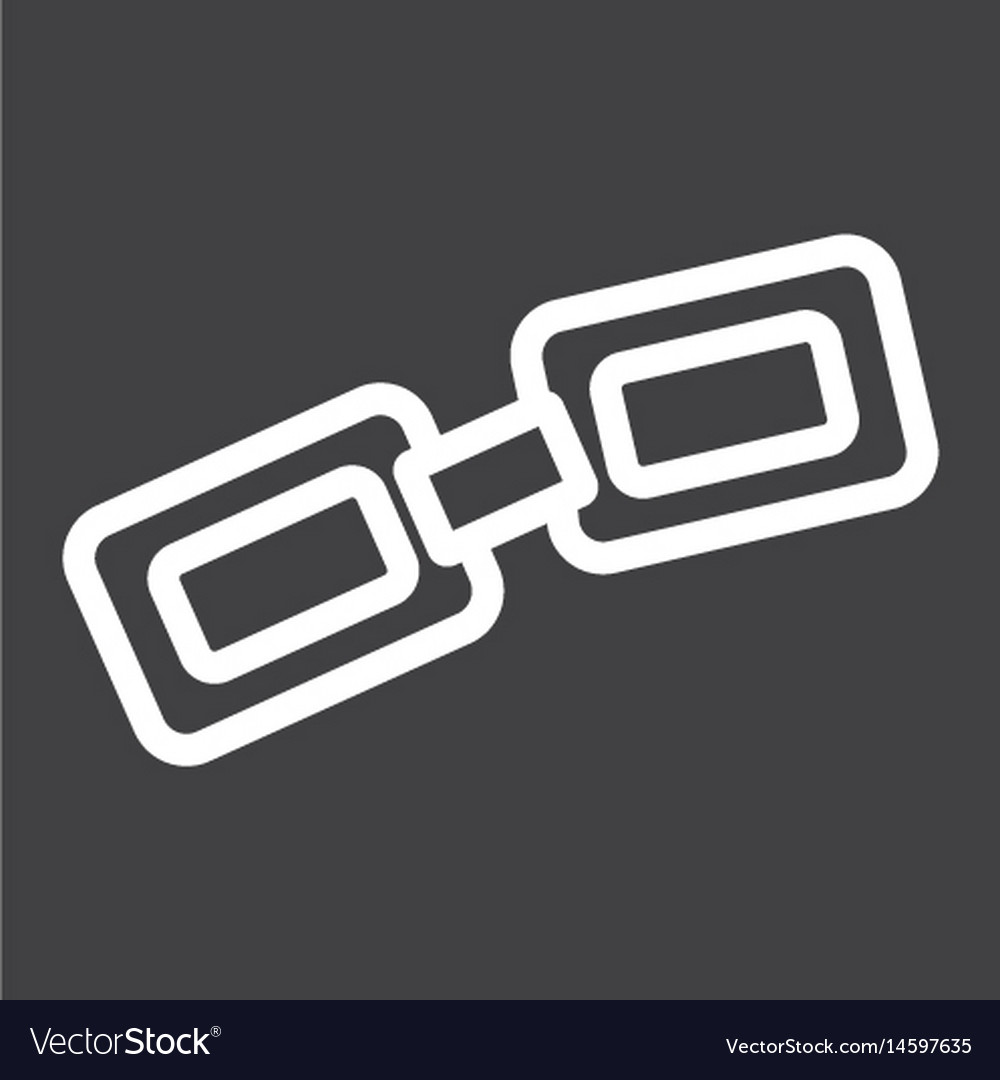 Link line icon chain and website button