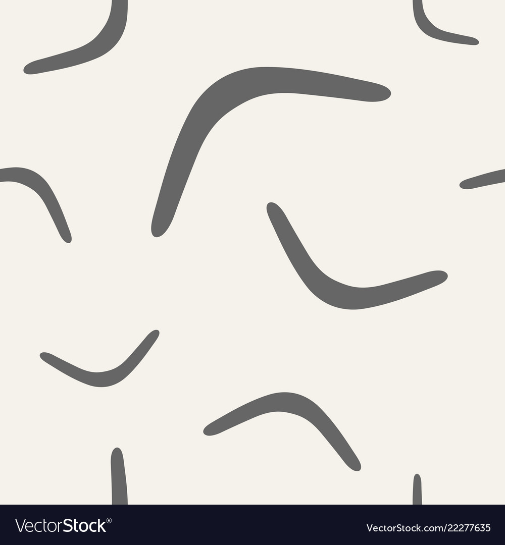 Seamless pattern of boomerangs Vector Image Seamless pattern of boomerangs