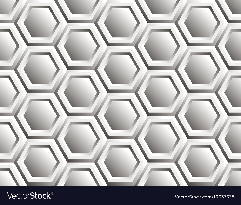Seamless pattern of hexagons
