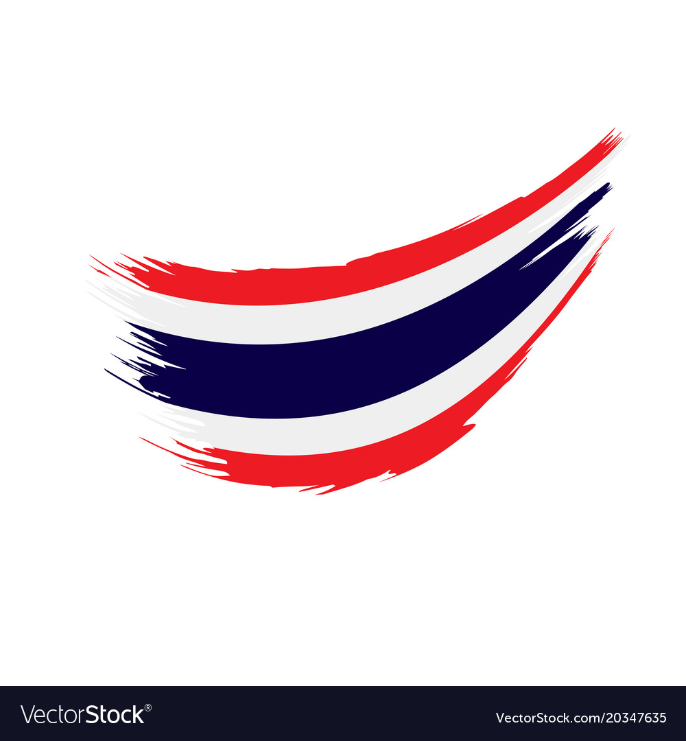 Thailand flag Royalty Free Vector Image - VectorStock