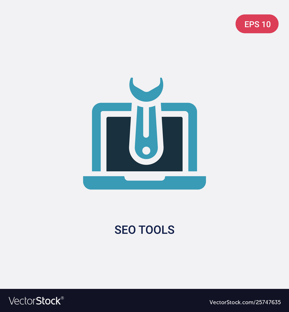 Two color seo tools icon from programming concept vector image Two color seo tools icon from programming concept