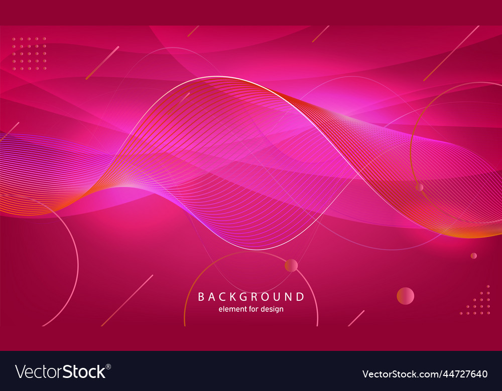 Abstract wave background element for design vector image Abstract wave background element for design