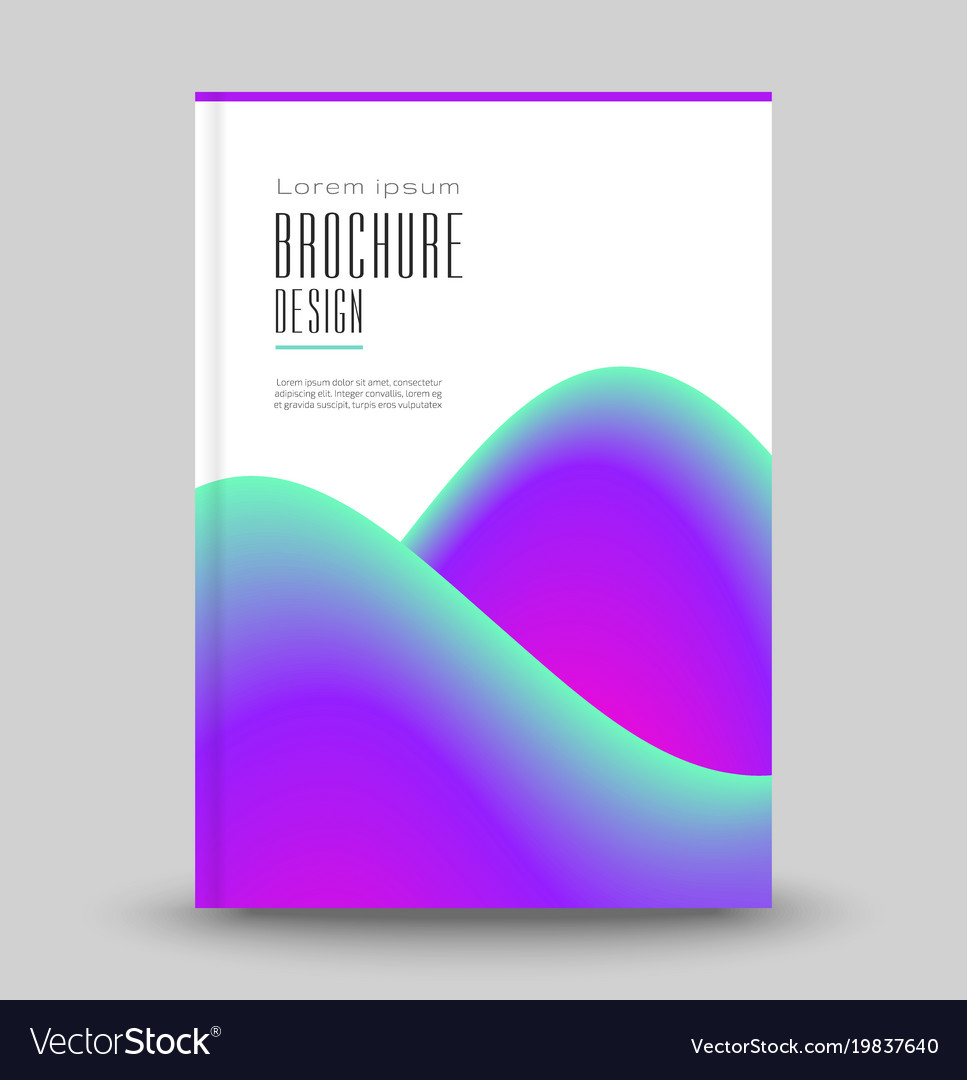 Advertising brochure template Royalty Free Vector Image