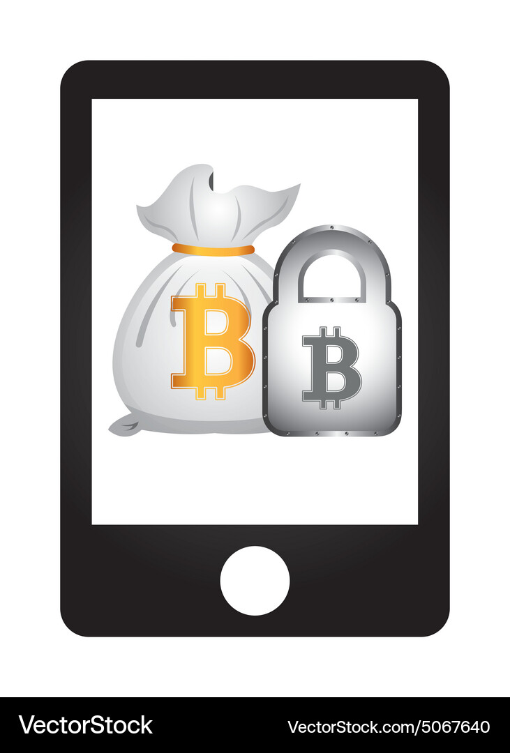 Bit coin Royalty Free Vector Image - VectorStock