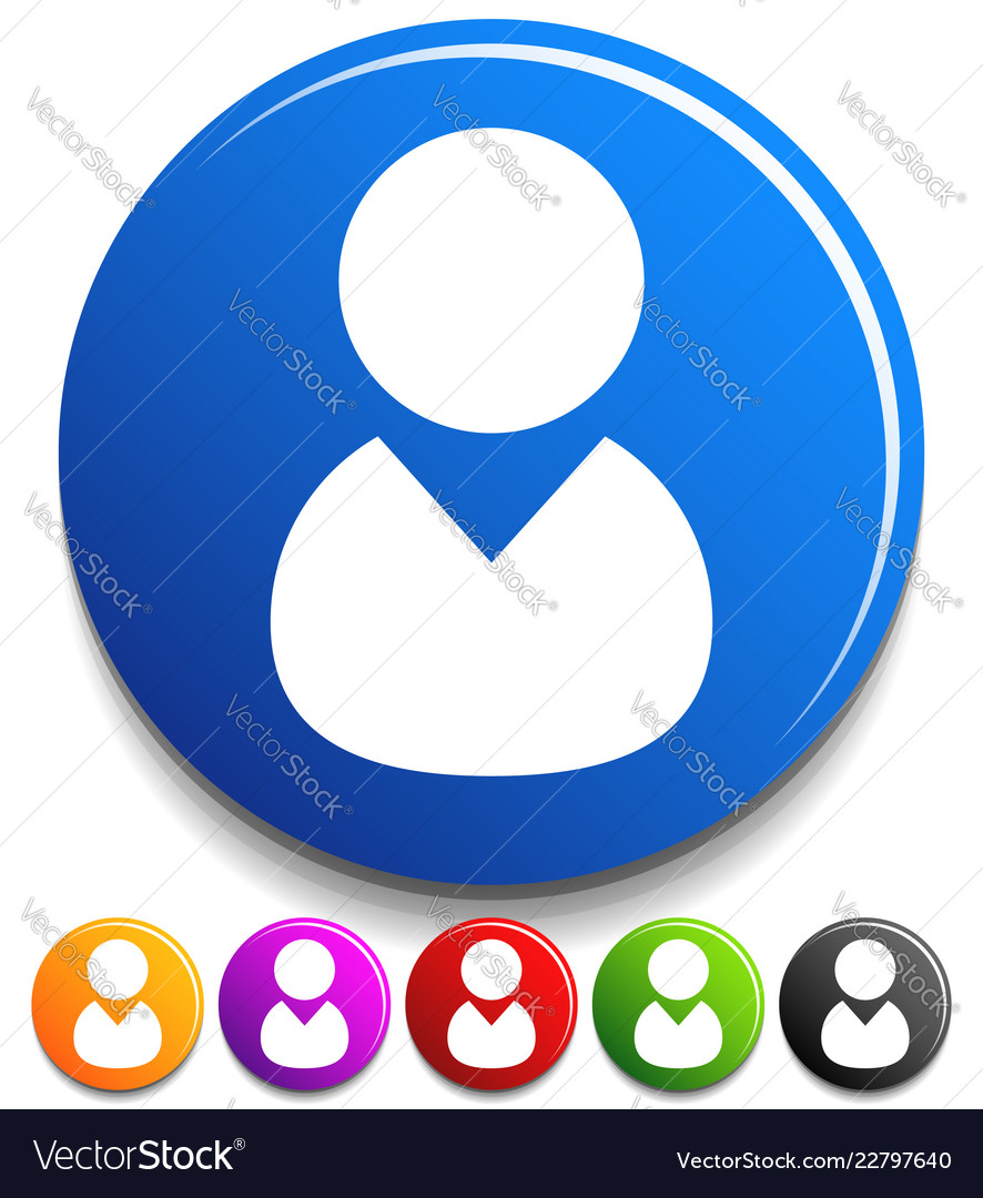 Character user icon with various colors included