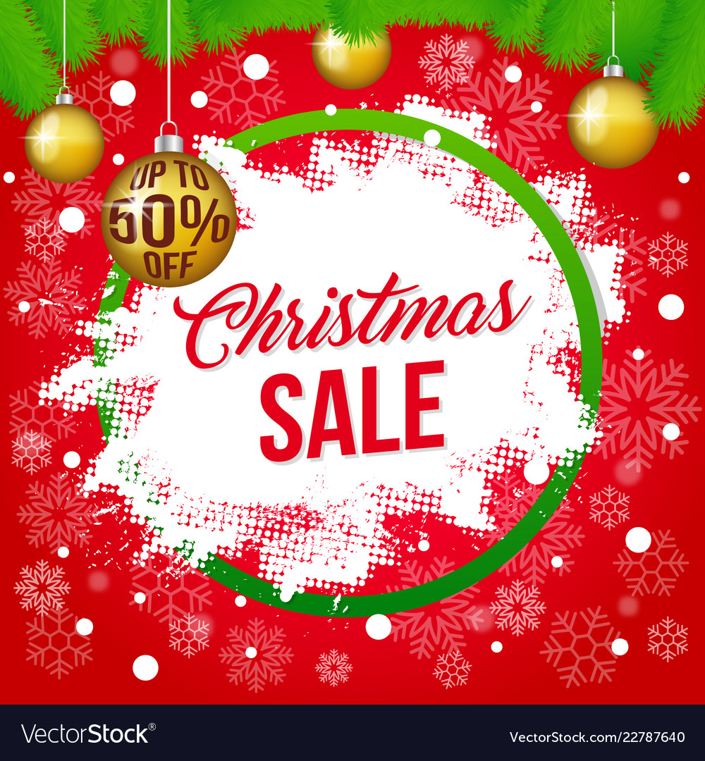 Christmas sale banner