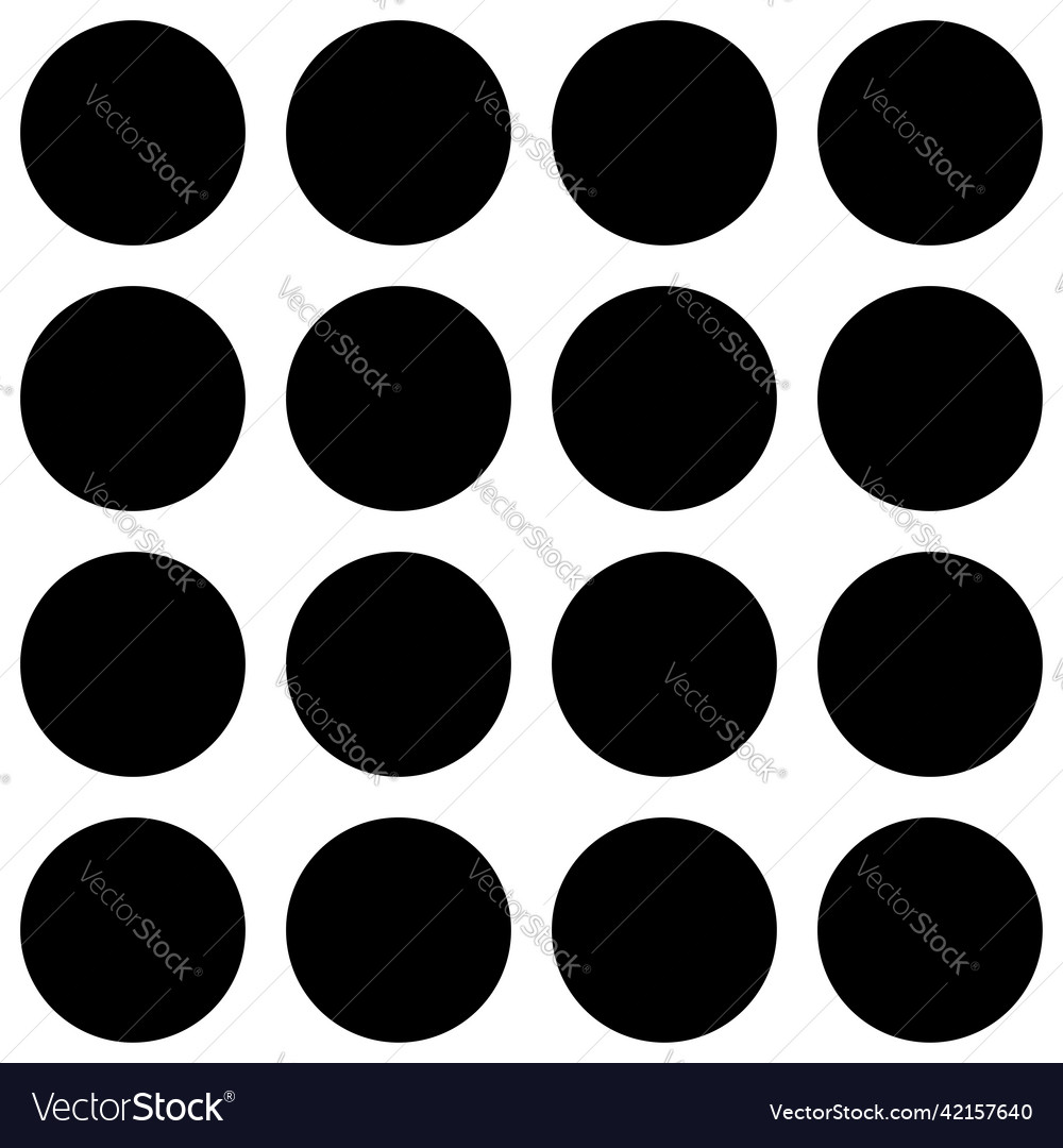 Circle basic shape mosaic repeatable pattern vector image Circle basic shape mosaic repeatable pattern