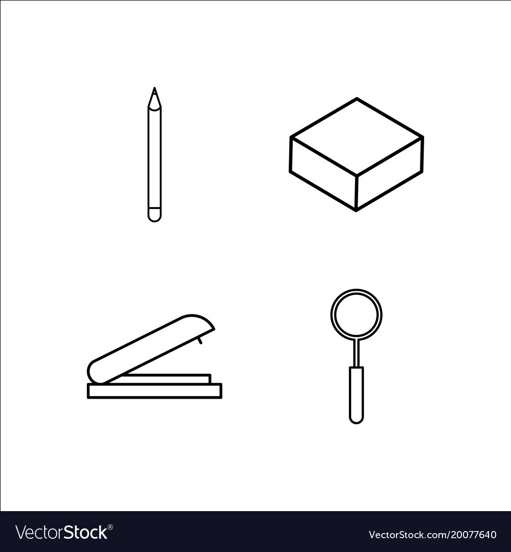 Design and studio simple linear icon setsimple