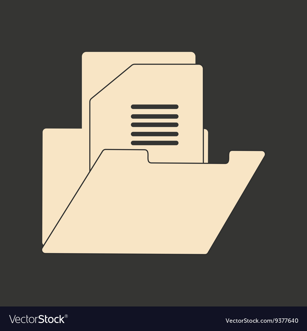 Flat in black and white mobile application folder