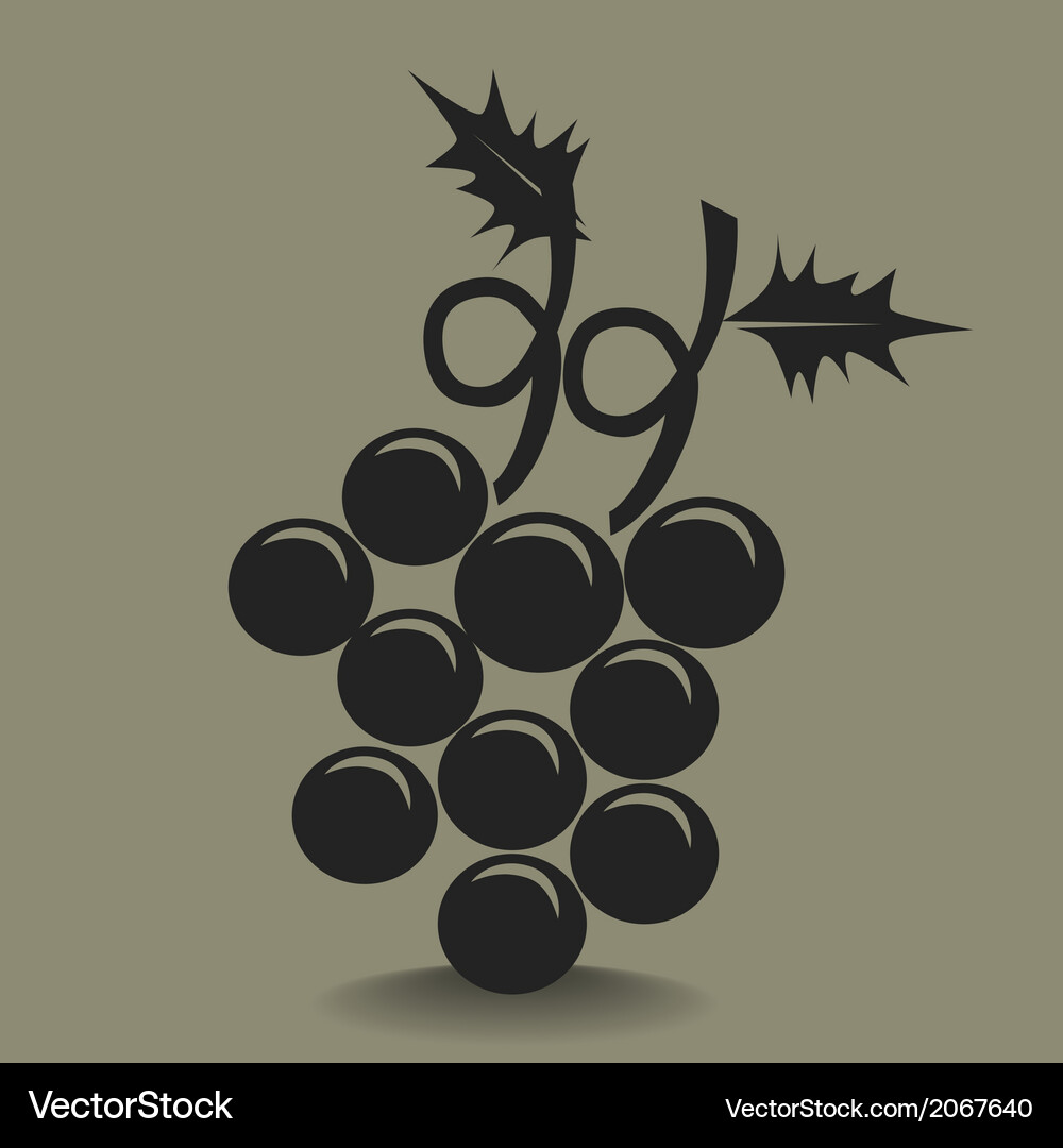 Grapes Icon Royalty Free Vector Image - VectorStock