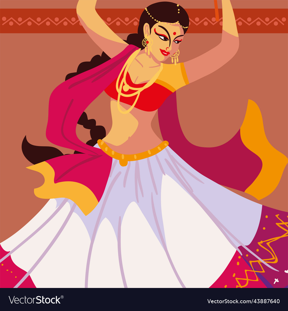 Indian female dancing