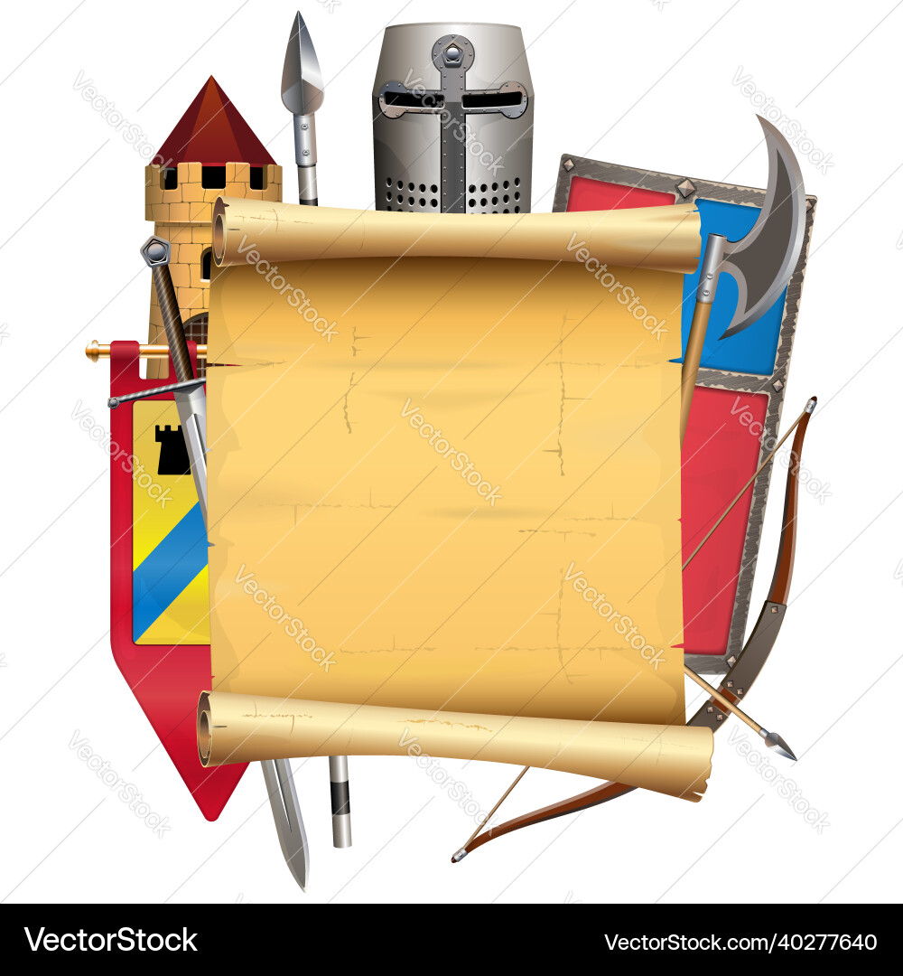 Knight Rider Scroll Knight armor scroll Royalty Free Vector Image - VectorStock