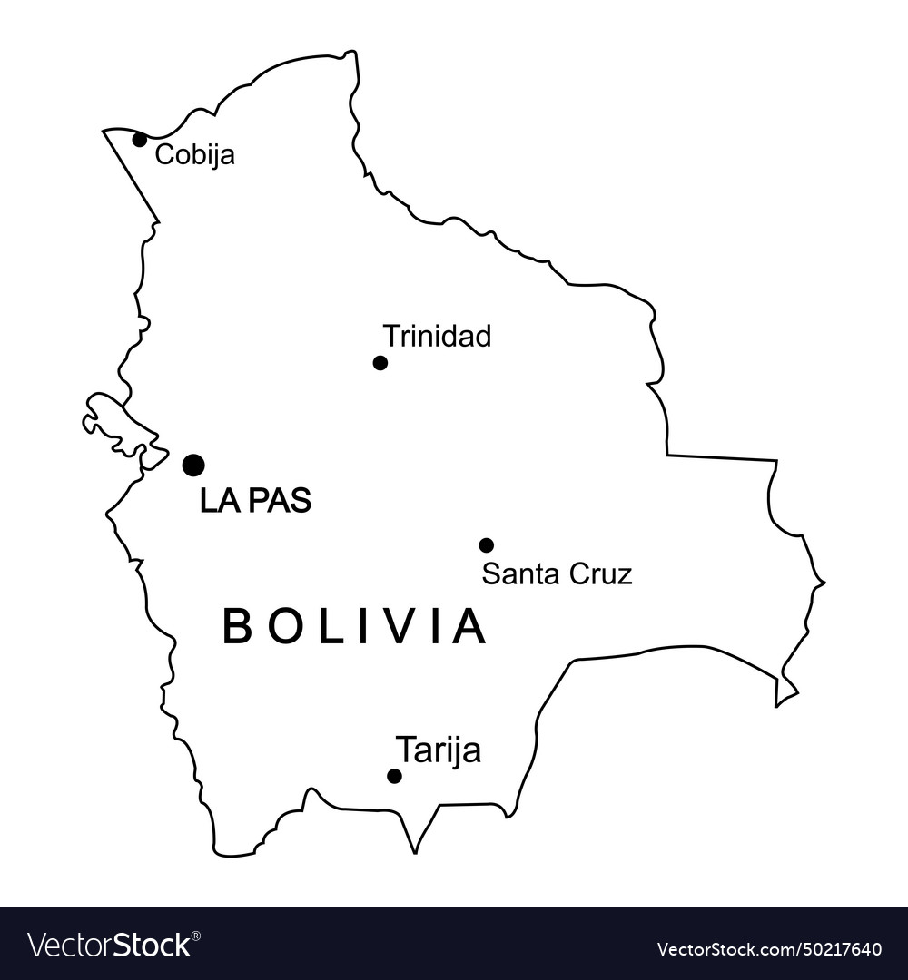 Map of bolivia