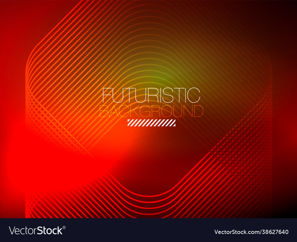 Neon color square shape lines abstract background vector image Neon color square shape lines abstract background