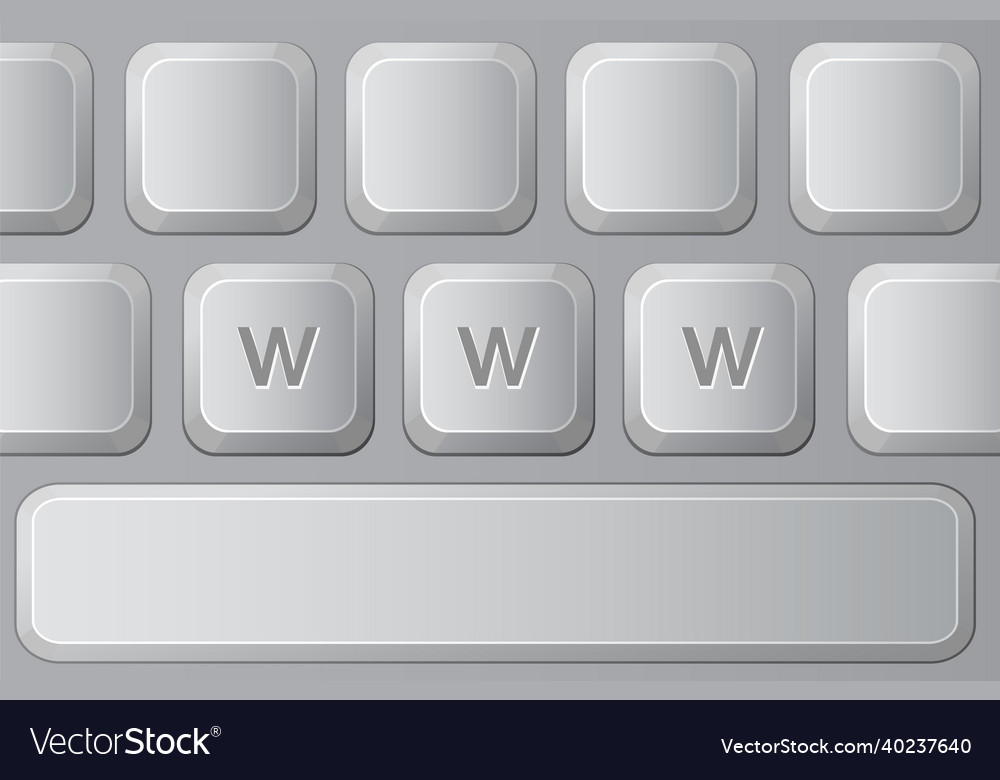 Part of keyboard with letters w vector image Part of keyboard with letters w