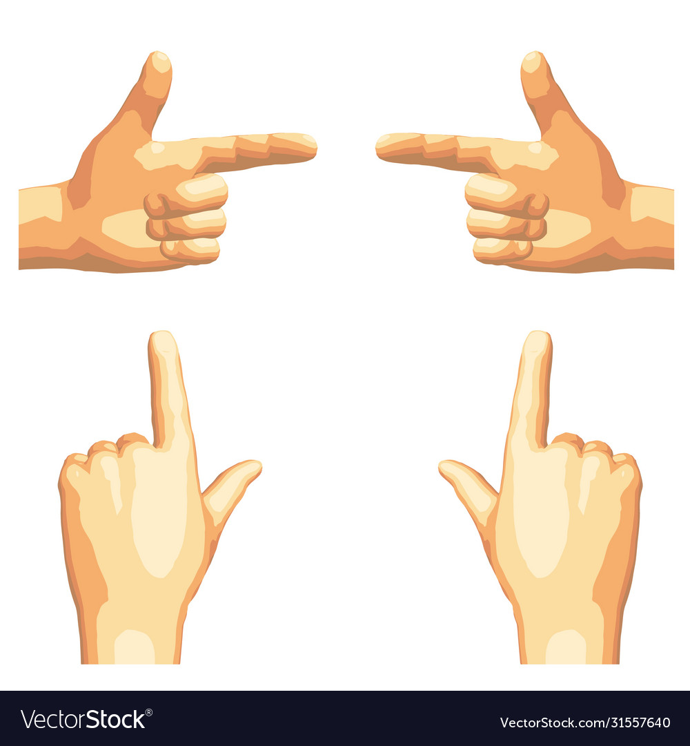 Realistic human hand gesture set in five tones