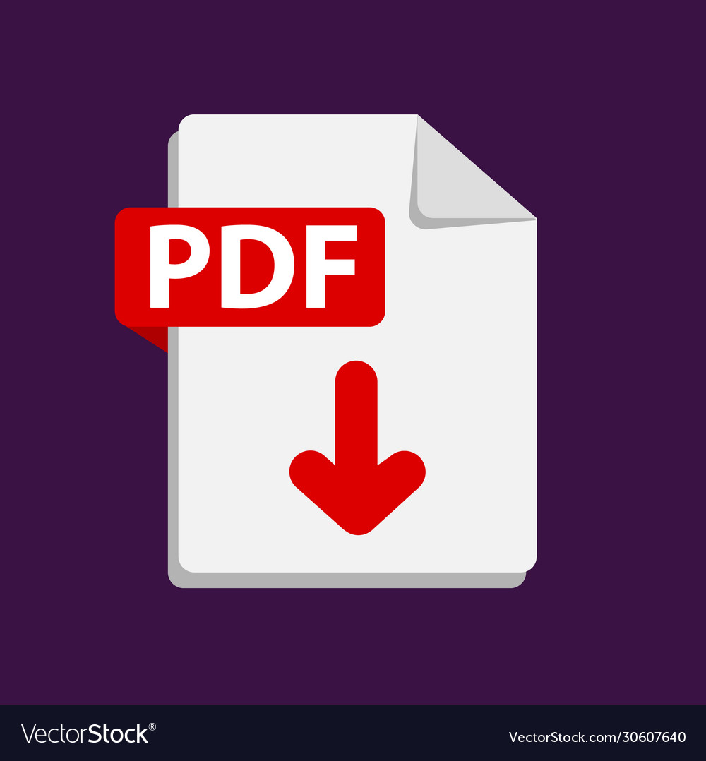 Red icon pdf file format extensions