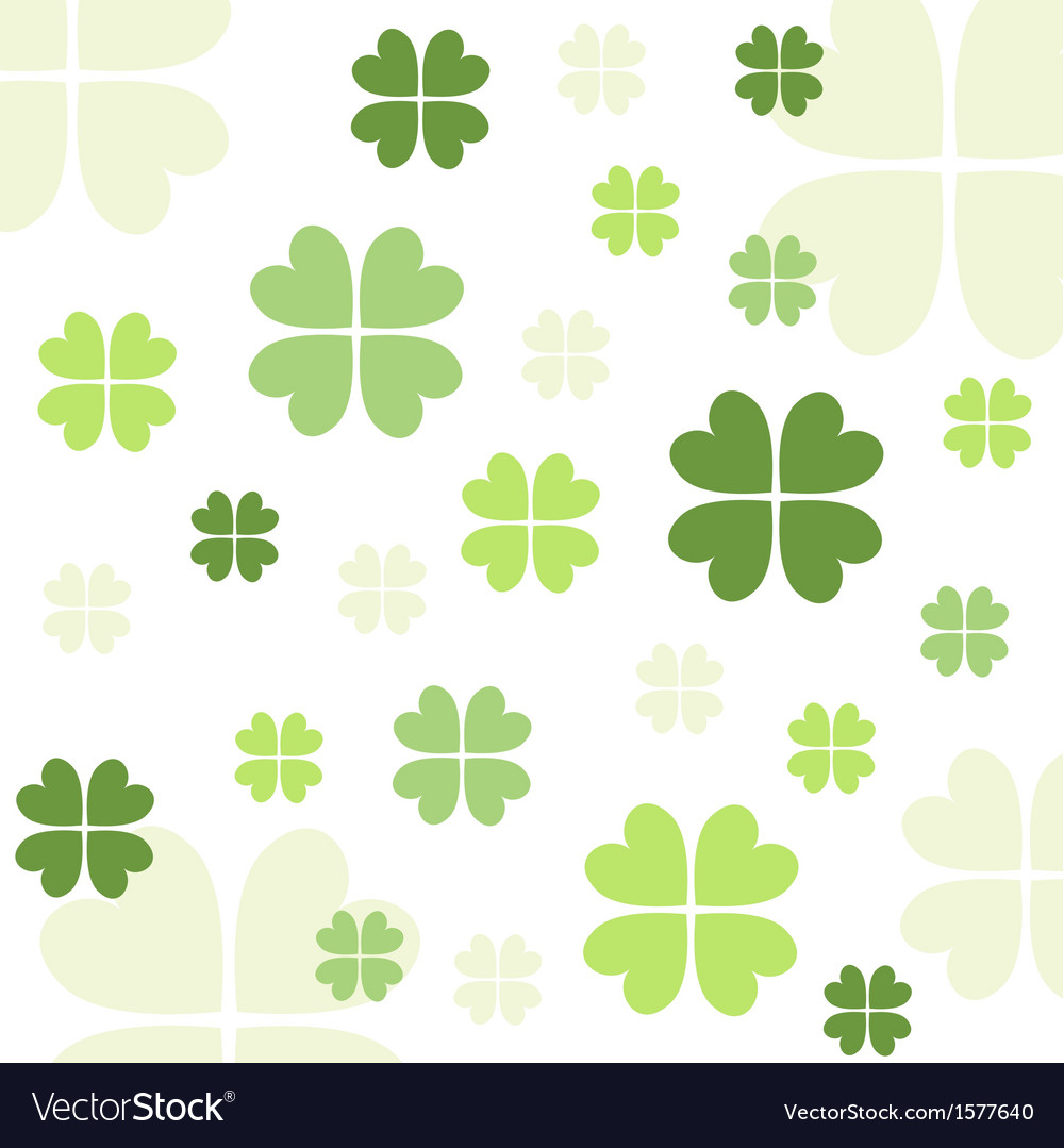 Seamless clover pattern