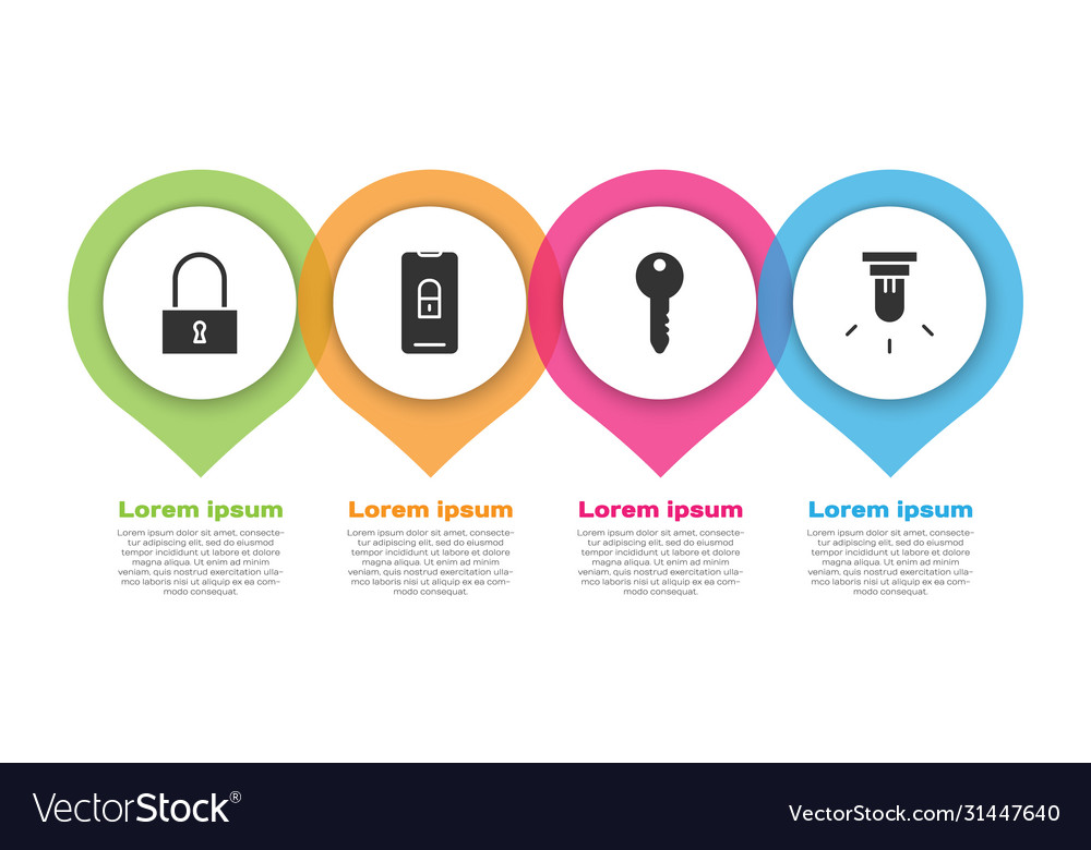 Set lock mobile with closed padlock key