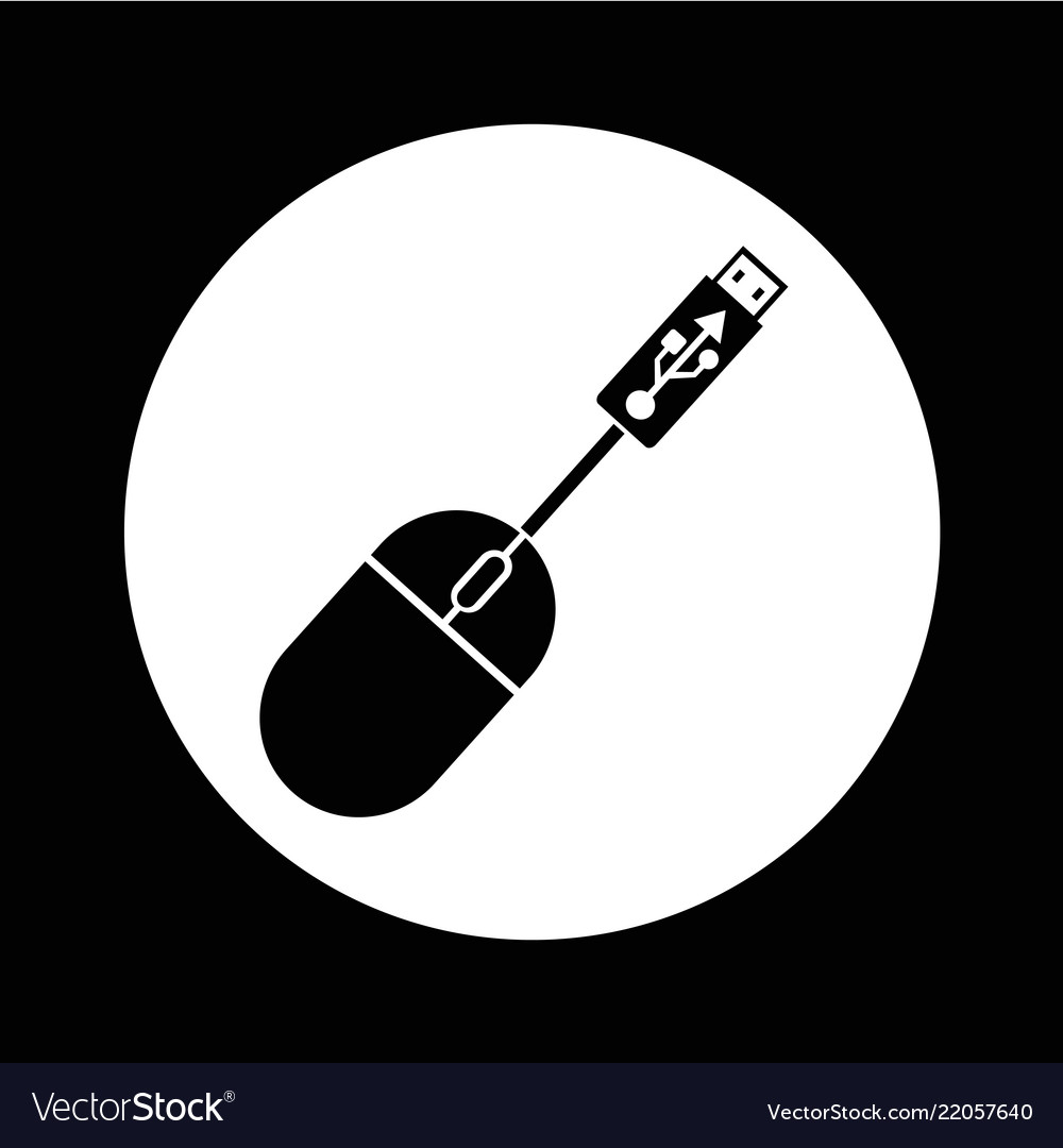Usb computer mouse icon design