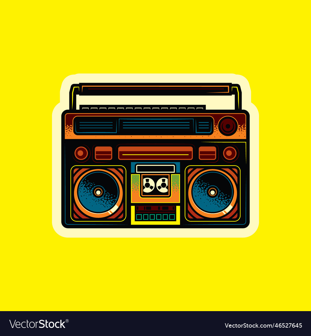 Boombox Royalty Free Vector Image - VectorStock