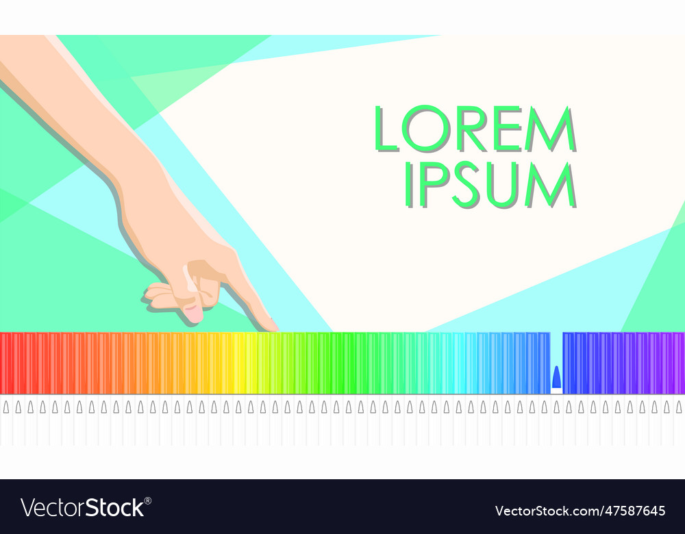 Bright color palette with a smooth transition