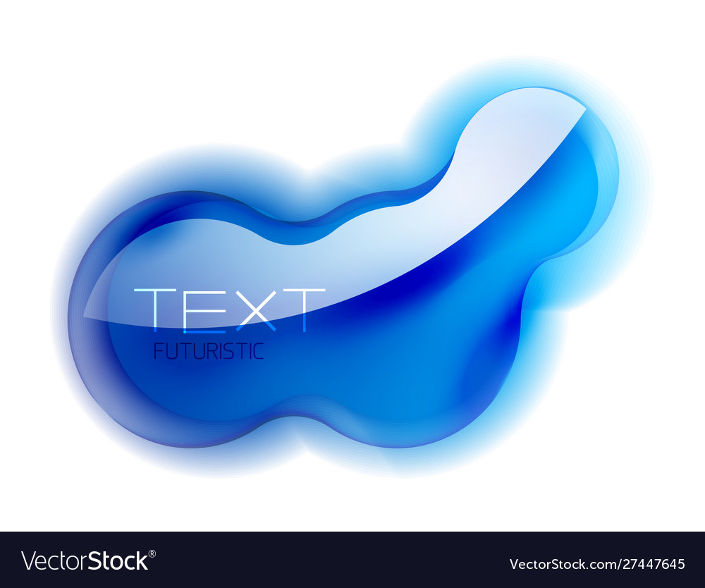 Glossy abstract shapes multicolored transparent