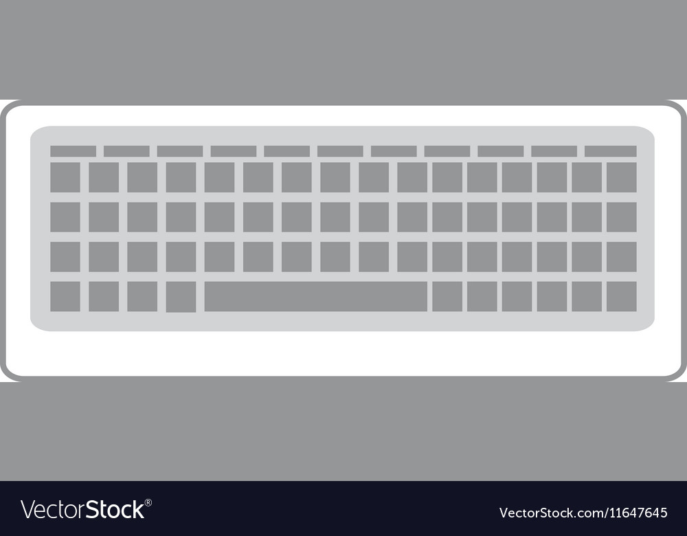 Keyboard computer isolated icon