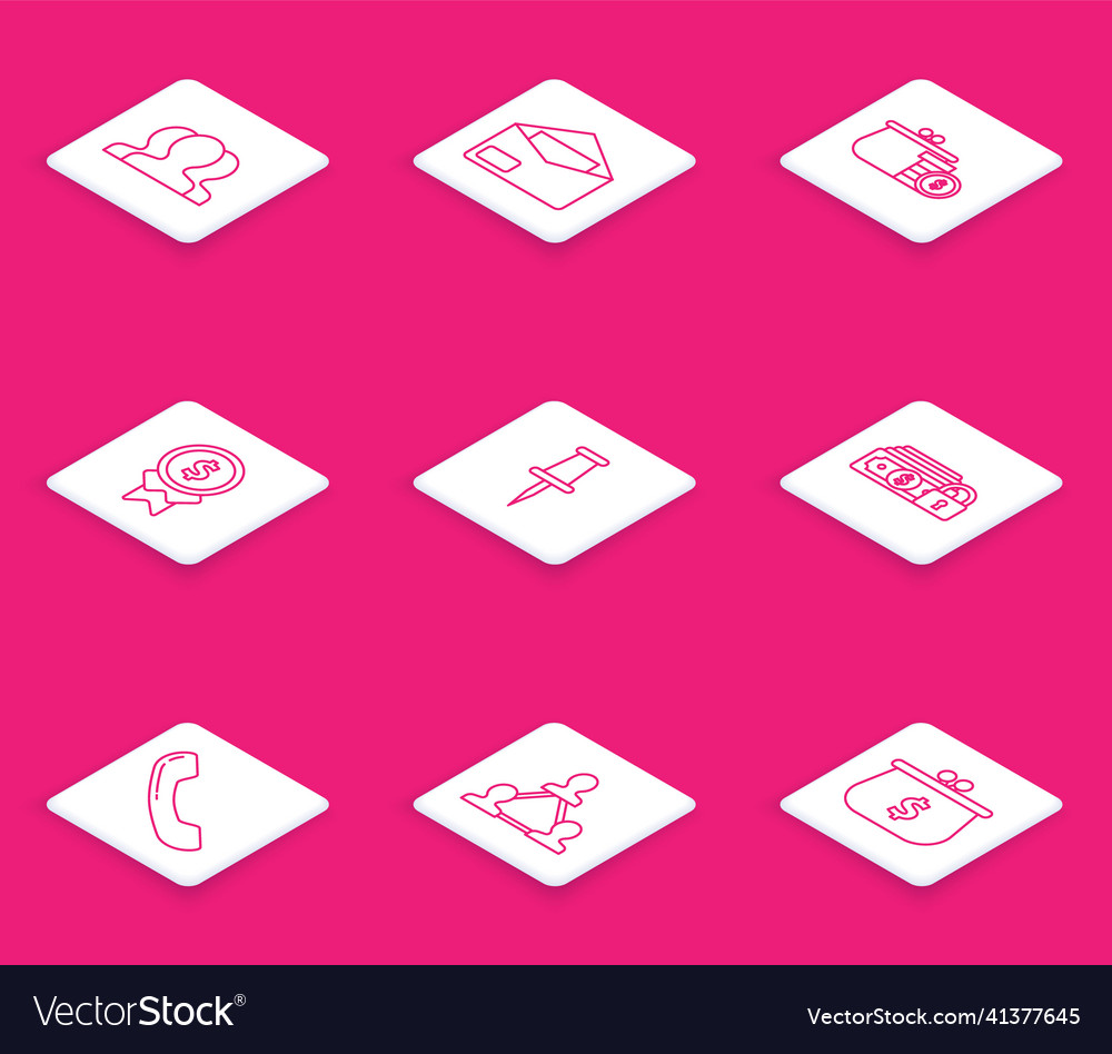 Set line users group envelope wallet with coins vector image Set line users group envelope wallet with coins