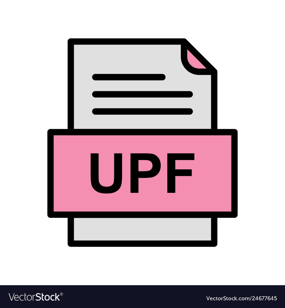 Upf file document icon