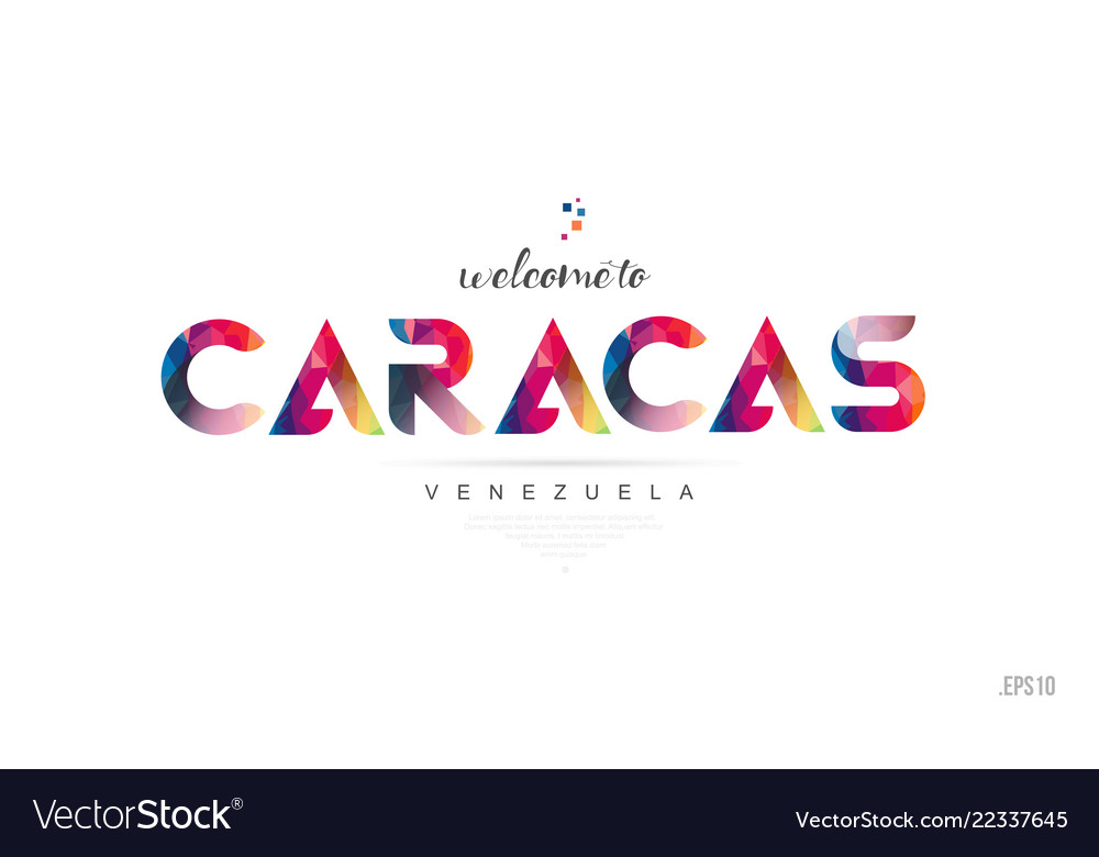 Willkommen bei caracas venezuela Karte und Brief