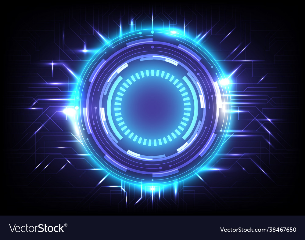 Abstract hologram hi-tech background virtual