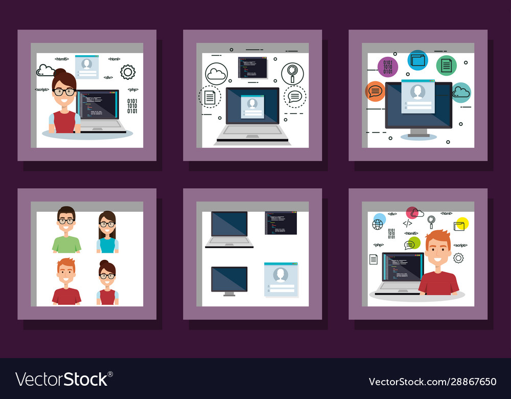 Bundle designs programming computer with people