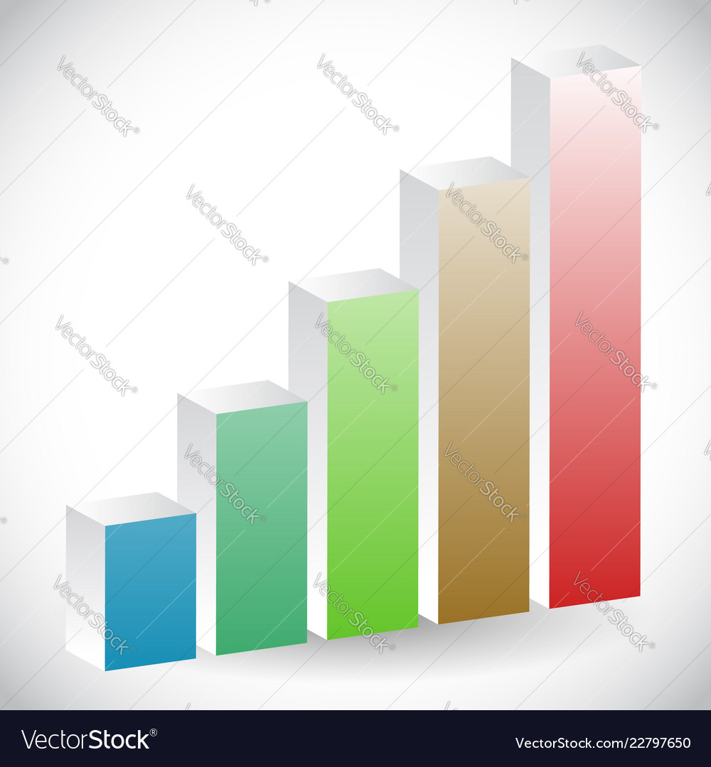 Growing bar-chart bar-graph icon graphics vector image Growing bar-chart bar-graph icon graphics