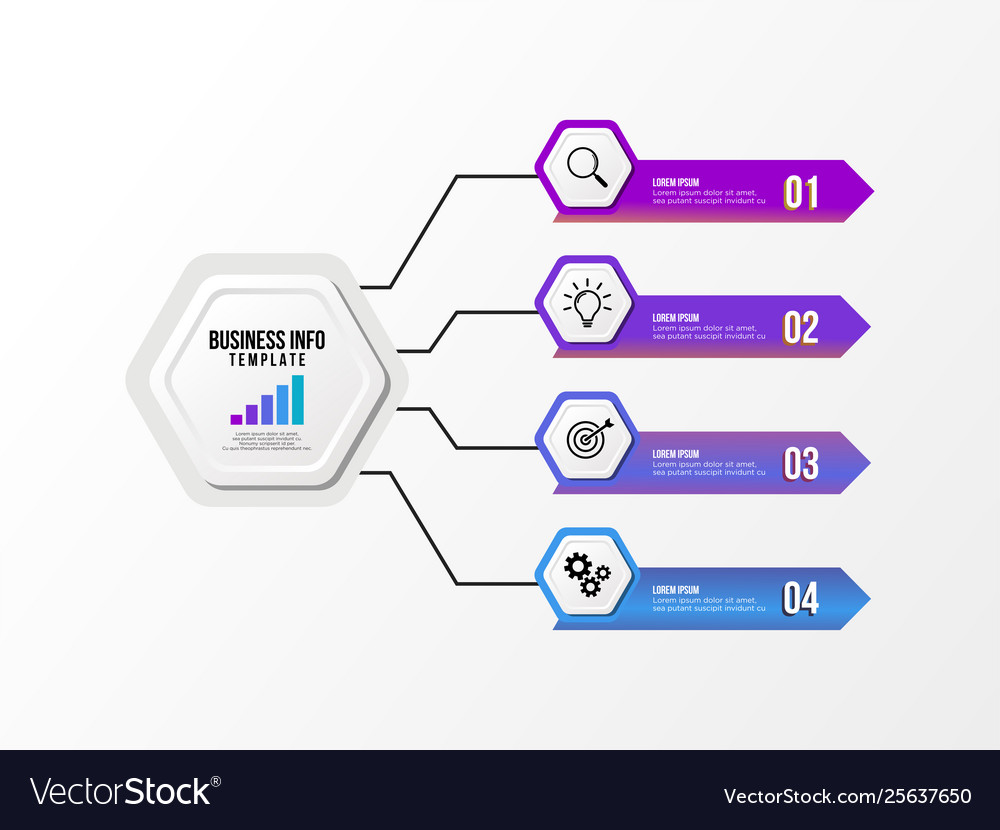 Infographic design template with options steps