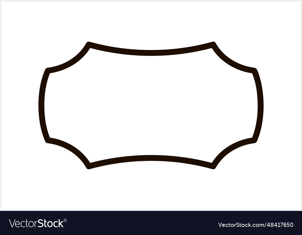 Sketch badge icon isolated frame border Vector Image Sketch badge icon isolated frame border