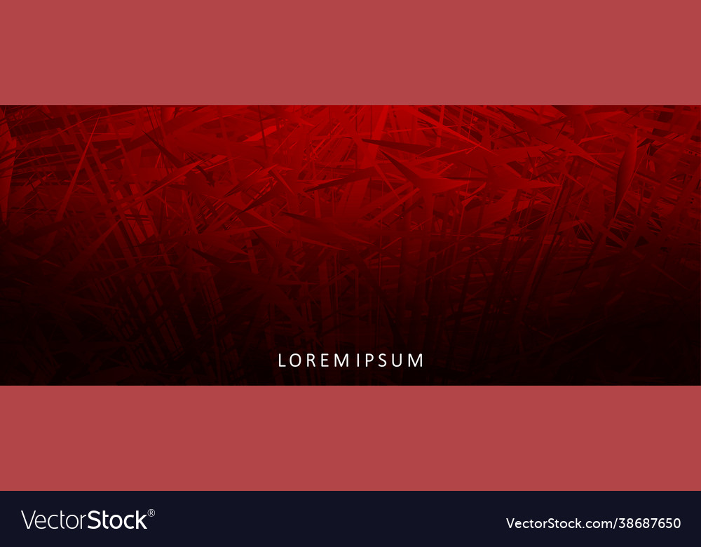 Textured background in red abstract sharp shapes