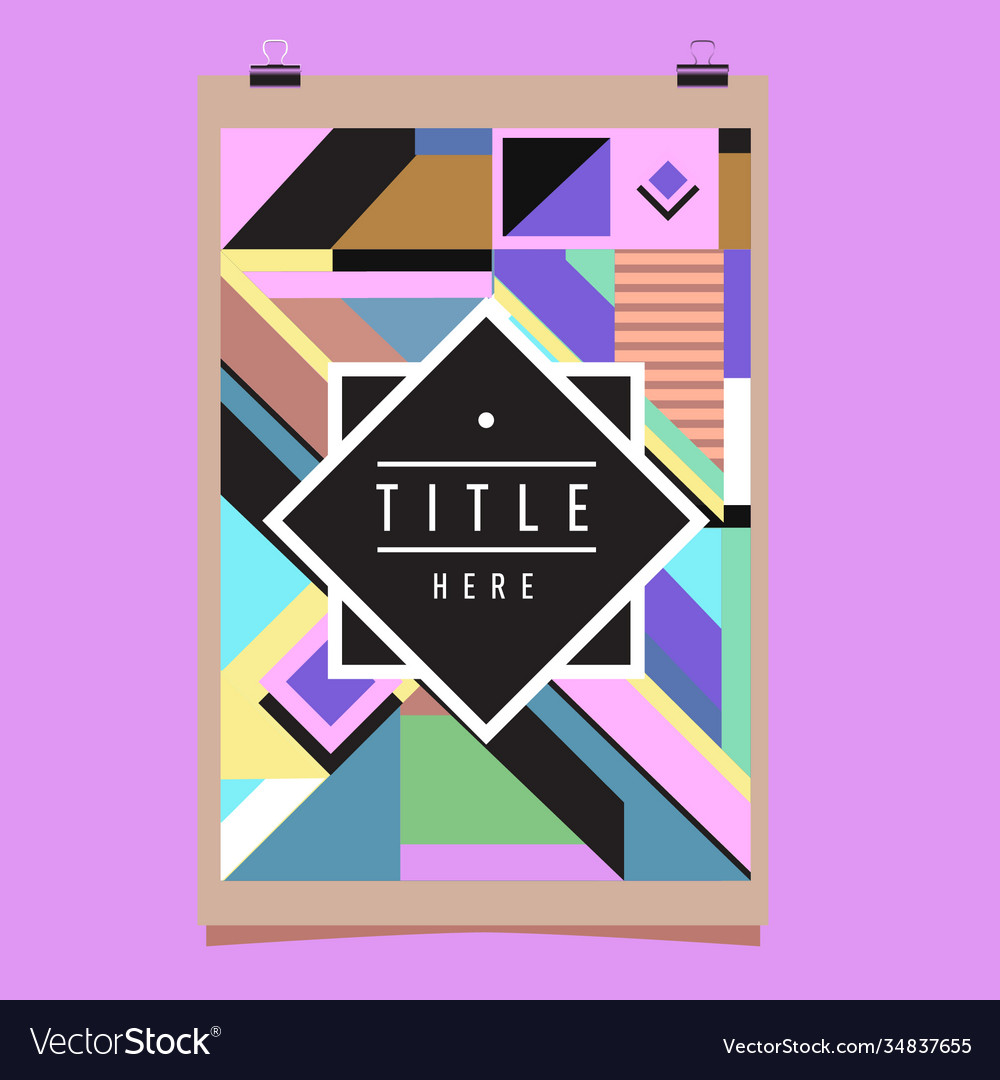 Abstract colorful geometric pattern background Vector Image Abstract colorful geometric pattern background