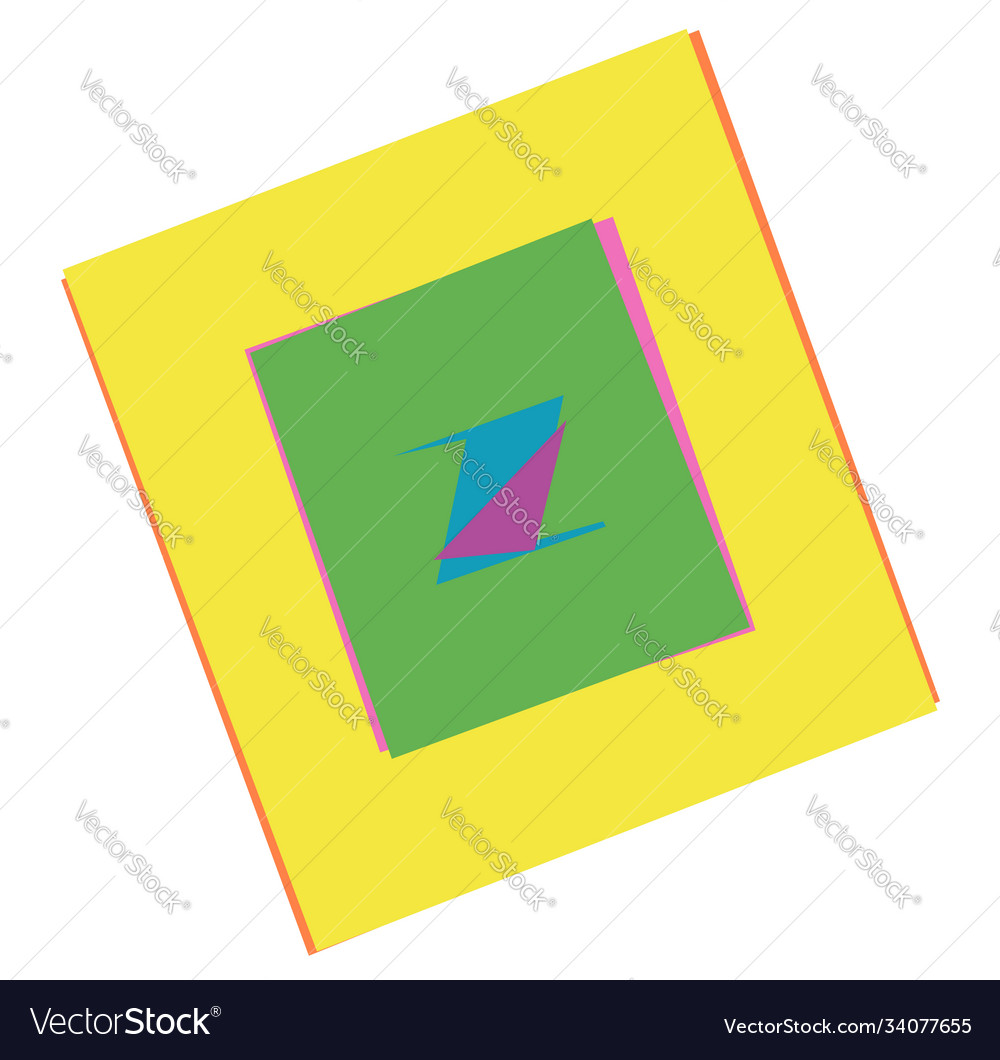 Abstract random geometry shape generative art Vector Image Abstract random geometry shape generative art